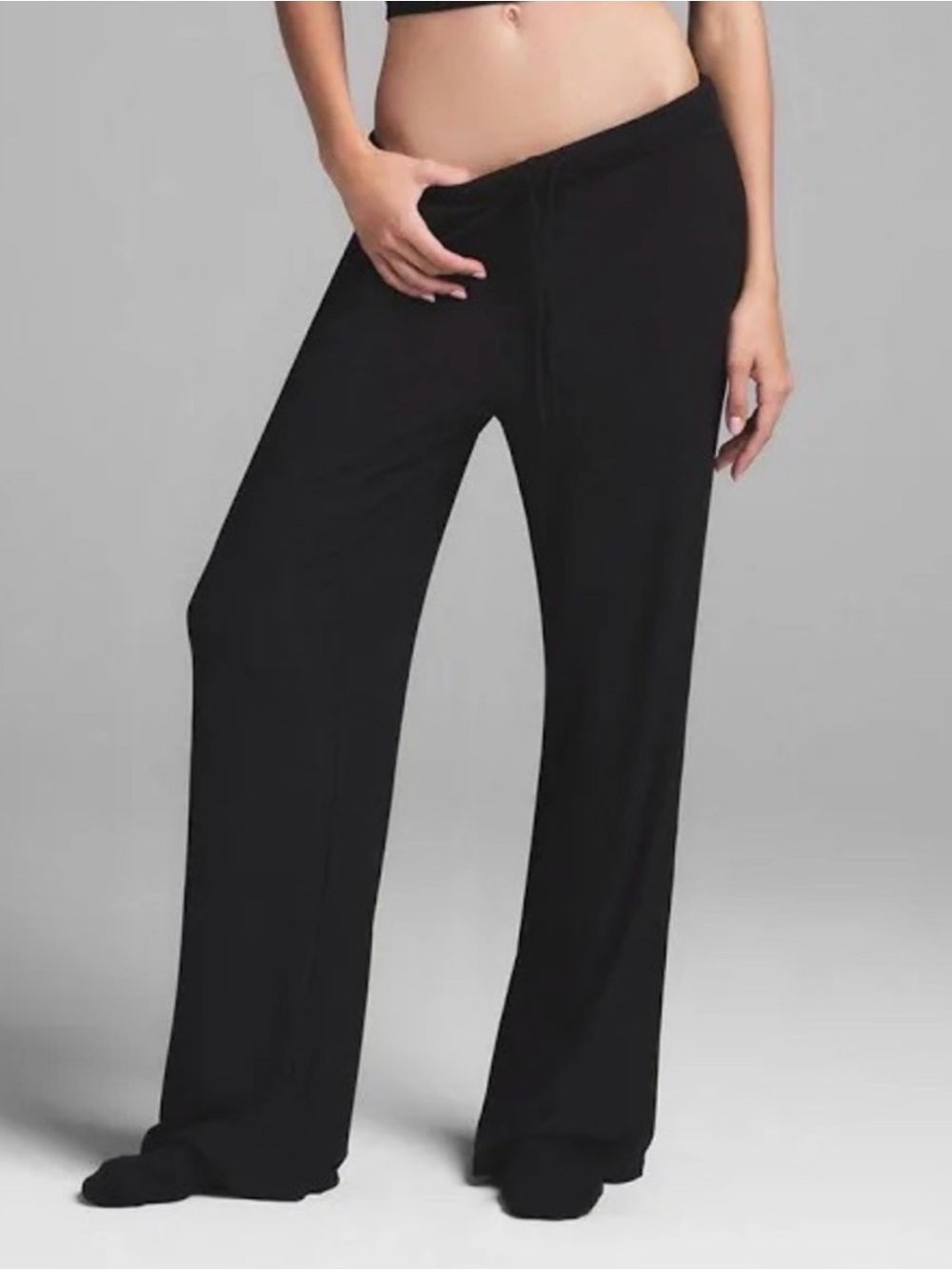 SKIMS Black Terrycloth lounge pants